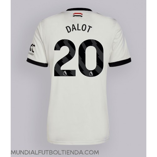 Camiseta Manchester United Diogo Dalot #20 Tercera Equipación Replica 2024-25 mangas cortas